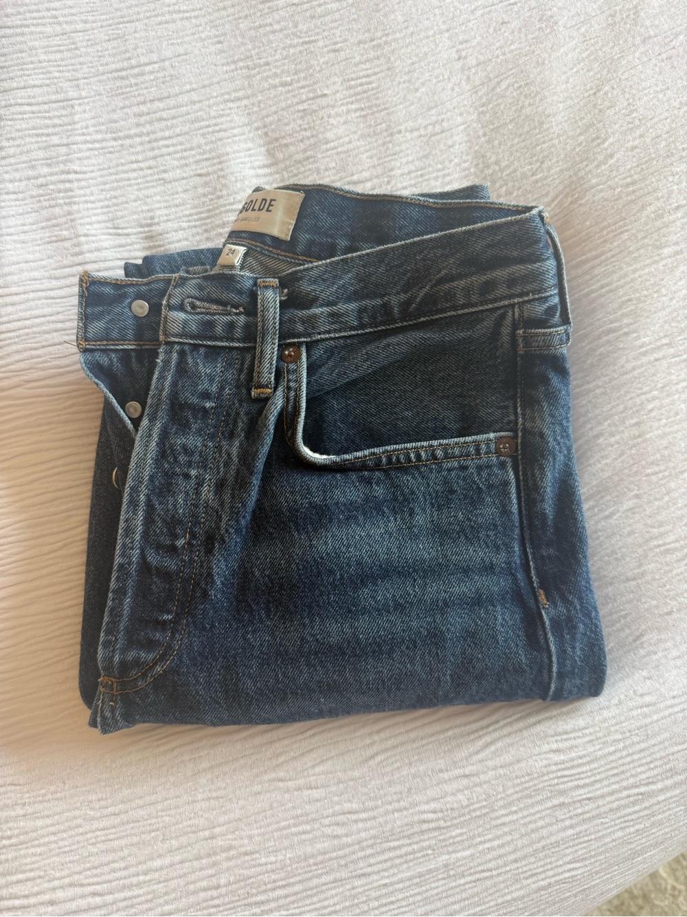 Agolde 90s Dark Blue Denim Jeans